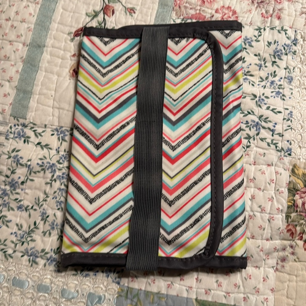 Thirty-one Pen Pencil Tablet Holder NWOT Elastic Closure Multi Colored